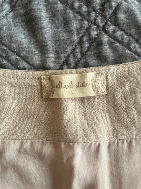 Embroidered Boho Cream Floral Skirt with Red Birds - Picture 5 of 6